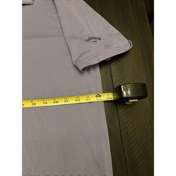Callaway Polo Shirt Mens XL Purple Opti Dri Golf Stretch Performance - Picture 5 of 6